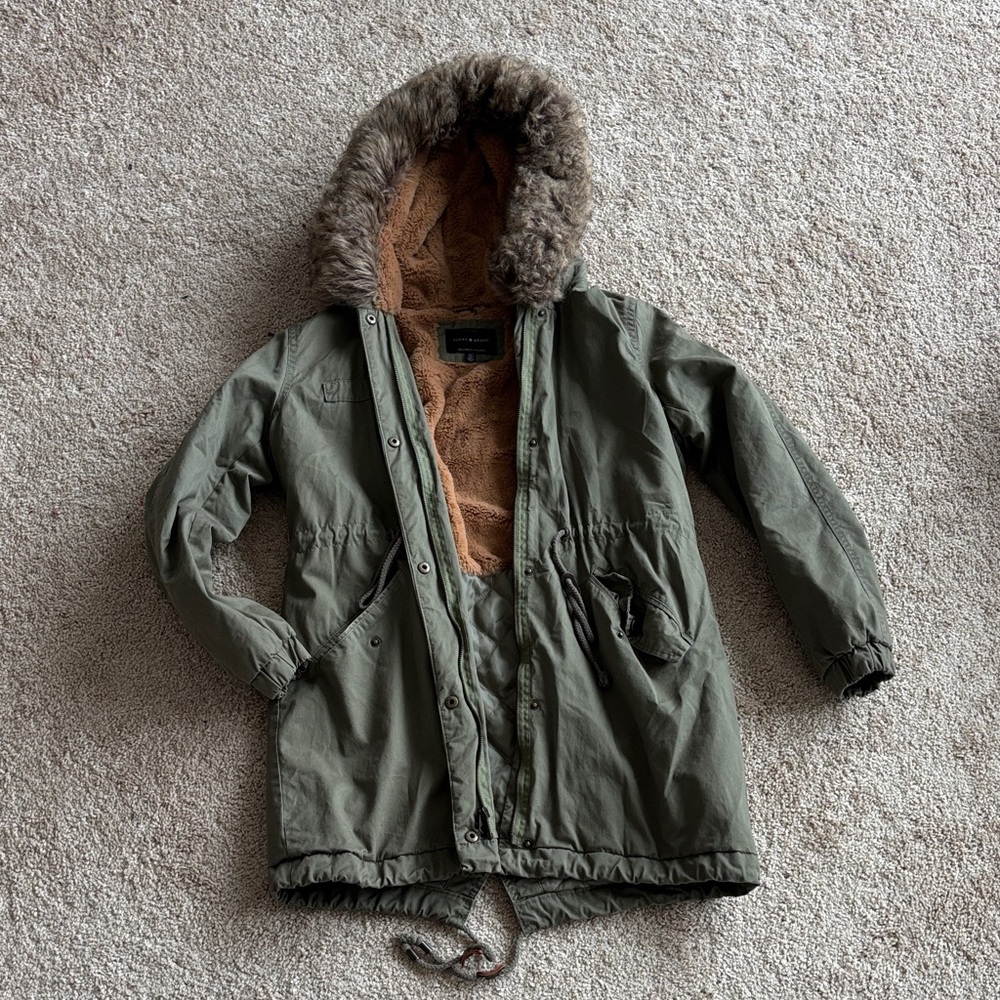 Lucky Brand Fur hooded jacket